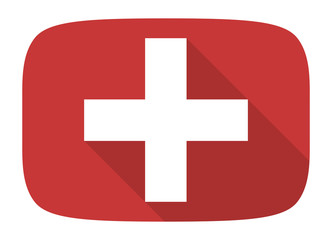 plus flat design modern icon