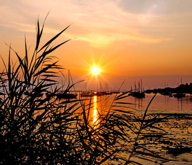 Abendd&auml;mmerung: Ruhe und Entspannung am See :)