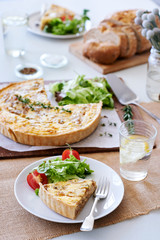 Meal time with quiche