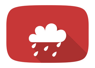 rain flat design modern icon