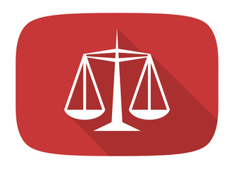 justice flat design modern icon