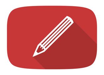 pencil flat design modern icon