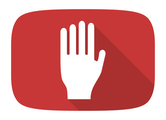 stop flat design modern icon