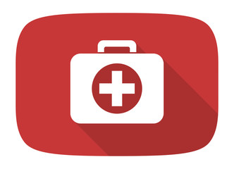 Fototapeta premium first aid flat design modern icon