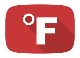 fahrenheit flat design modern icon