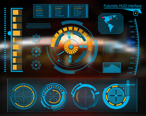 Abstract future, concept vector futuristic blue virtual graphic