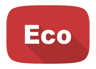 eco flat design modern icon