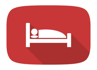 hotel flat design modern icon