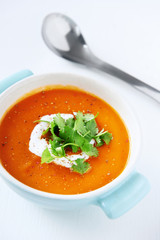 Roasted vegetable tomato soup