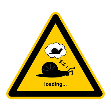 wso201 WarnSchildOrange - hsi hsi8 HighSpeedInternet - Slow data transfer speed - german Daten&uuml;bertragung im Schneckentempo - g3886