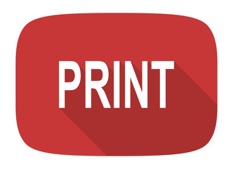 print flat design modern icon