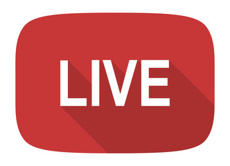 live flat design modern icon
