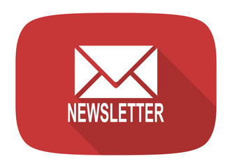 newsletter flat design modern icon