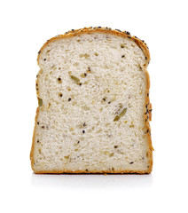 wholegrain rye bread with bran and seeds, healthy eating