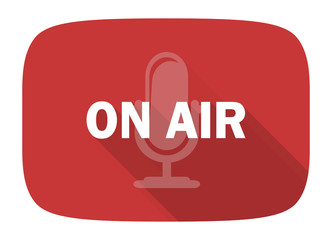 on air flat design modern icon