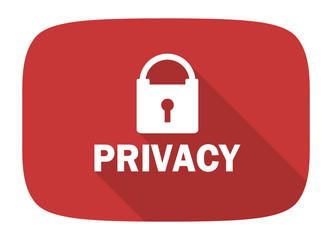 privacy flat design modern icon