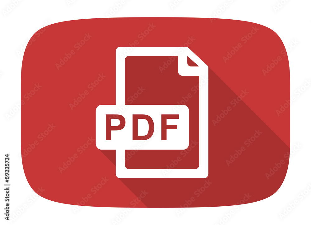 Poster pdf file flat design modern icon