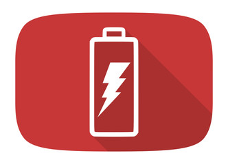 Obraz premium battery flat design modern icon