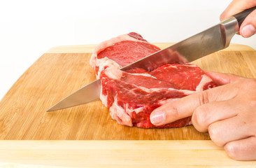 Cut the steak