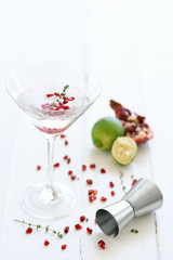 Adding the ingredients that makes this cocktail so delicious