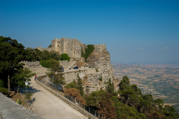 Fototapeta na wymiar Castello di Venere in Erice. Sicily, Italy.