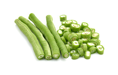 yardlong bean isolated on white background