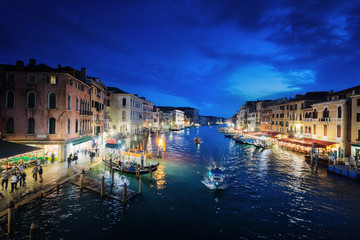 Grand Canal in sunset time, Venice, Italy