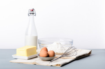 Raw elements of baking