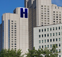 large modern hospital building