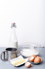 Raw elements of baking