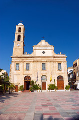 Fototapeta premium Cathedral of the Three Martyrs in Chania on the island of Crete, .