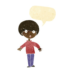 cartoon surprised man with speech bubble