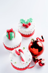 Seasonal christmas cupcake