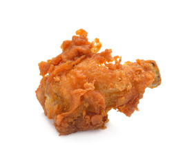 fried chicken isolated on white background