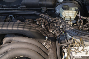 View from above the engine avto