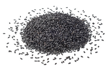 black sesame on white, (large depth of field, taken with tilt shift lens)