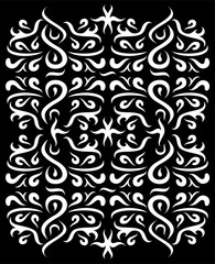 Ornaments Wall Silhouette