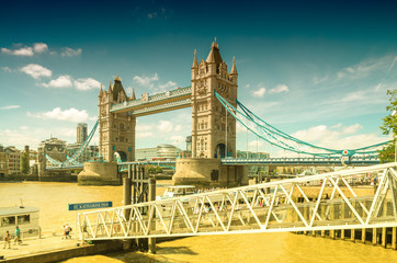Fototapeta premium Beautiful view of Tower Bridge, London