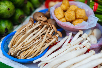 Mushrooms at market