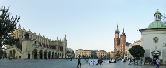 Grand Market Square in Krakow, Poland