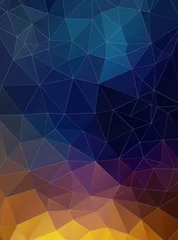 Foto auf Leinwand Triangle flat geometric colorful background © igor_shmel