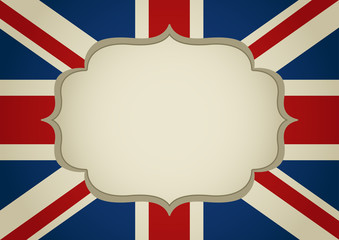 Blank Frame On United Kingdom Insignia