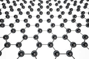 Graphene molecular mesh