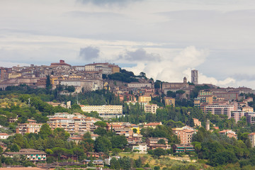 Antica città di Perugia in Umbria, Italia.