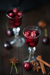 Strong alcohol cherry liqueur
