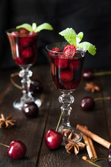 Strong alcohol cherry liqueur