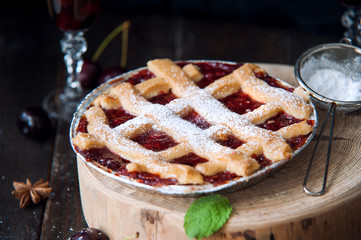 Sweet cherry pie