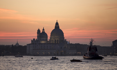 Santa Maria della Salute in Venice during sunset
