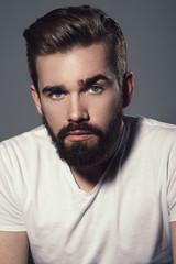 Handsome man with a beard