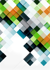 Square shape mosaic pattern design. Universal modern composition